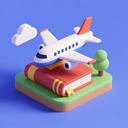 icon_literature_airplane_3d_isometric icon preview