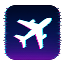 icon_literature_airplane_digital_glitch icon preview