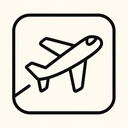 icon_literature_airplane_line_art icon preview