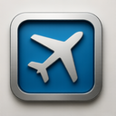 icon_literature_airplane_metallic icon preview