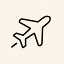 icon_literature_airplane_minimal_outline icon preview