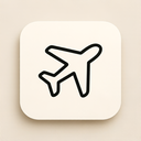 icon_literature_airplane_minimalist icon preview