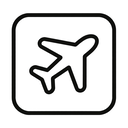 icon_literature_airplane_monochrome icon preview