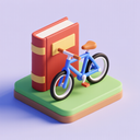 icon_literature_bicycle_3d_isometric icon preview