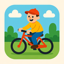 icon_literature_bicycle_playful icon preview