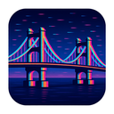 icon_literature_bridge_digital_glitch icon preview