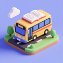 icon_literature_bus_3d_isometric icon preview