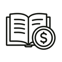 icon_literature_coin_minimal_outline icon preview