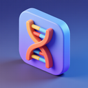 icon_literature_dna_strand_3d_isometric icon preview