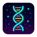 icon_literature_dna_strand_cyberpunk icon preview