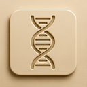 icon_literature_dna_strand_embossed icon preview