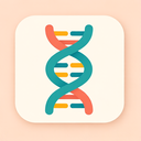 icon_literature_dna_strand_flat_pastel icon preview