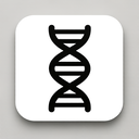 icon_literature_dna_strand_monochrome icon preview