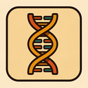 icon_literature_dna_strand_retro icon preview
