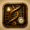icon_literature_dna_strand_steampunk icon preview