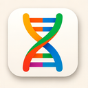 icon_literature_dna_strand_vibrant_colors icon preview