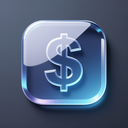 icon_literature_dollar_sign_glassy icon preview