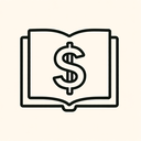 icon_literature_dollar_sign_line_art icon preview
