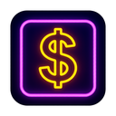 icon_literature_dollar_sign_neon icon preview
