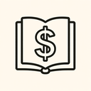 icon_literature_dollar_sign_outline icon preview
