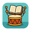 icon_literature_drum_cartoon icon preview