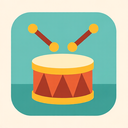 icon_literature_drum_flat_pastel icon preview