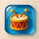 icon_literature_drum_glassy icon preview