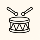 icon_literature_drum_minimal_outline icon preview