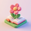 icon_literature_flower_3d_isometric icon preview