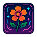 icon_literature_flower_cyberpunk icon preview