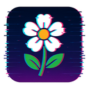 icon_literature_flower_digital_glitch icon preview