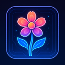 icon_literature_flower_futuristic icon preview