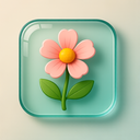 icon_literature_flower_glassy icon preview