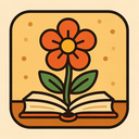 icon_literature_flower_retro icon preview