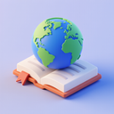 icon_literature_globe_3d_isometric icon preview
