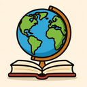 icon_literature_globe_cartoon icon preview