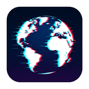 icon_literature_globe_digital_glitch icon preview
