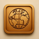icon_literature_globe_embossed icon preview
