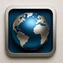 icon_literature_globe_metallic icon preview