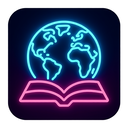 icon_literature_globe_neon icon preview