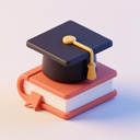 icon_literature_graduation_cap_3d_isometric icon preview