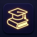 icon_literature_graduation_cap_glow_effect icon preview
