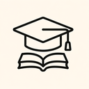 icon_literature_graduation_cap_line_art icon preview