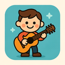 icon_literature_guitar_cartoon icon preview