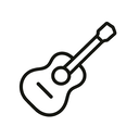icon_literature_guitar_minimal_outline icon preview