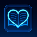 icon_literature_heart_futuristic icon preview