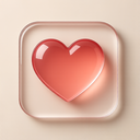 icon_literature_heart_glassy icon preview