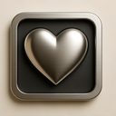 icon_literature_heart_metallic icon preview