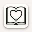 icon_literature_heart_monochrome icon preview