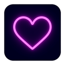 icon_literature_heart_neon icon preview